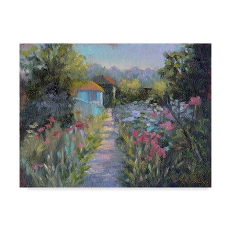 Mary Jean Weber 'Monets Garden V' Canvas Art,35x47